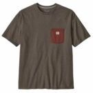 Patagonia - Shop Sticker Pocket Responsibili-Tee - T-shirt - Bruin