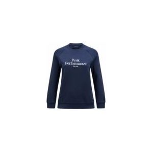 Peak Performance - Original Crew - Trui - Blue Shadow Offwhite - Katoenmix