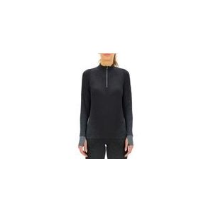 Shirt UYN Women Running Exceleration L/S Zip Up Black Cloud-S