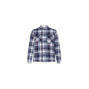 Overhemd KnowledgeCotton Apparel Men Checked Blue Check-XXXL