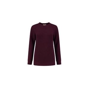 Trui Blue Loop Women Essential Sweater Bordeaux Melange-L