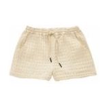 Korte Broek OAS Women Ecru Drizzle Waffle-L