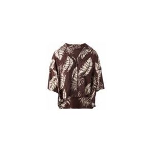Blouse Brunotti Women Rilee-Palm Shirt Summer Palm Big Chocolate-M
