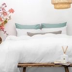 Dekbedovertrek - Grijs - Katoen - 1 Persoons