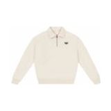 Hi-Tec - HTS74 ARS - Trui - Beige - Licht Oversized - Halve Ritssluiting