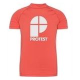 T-Shirt Protest Boys Berent Jr Rashguard Short Sleeve New Coralpink-Maat 176