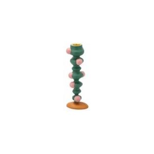 Kaarshouder Villa Collection Blobs Styles Green Rose 18 cm