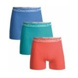 Boxershort Muchachomalo Boys Solid Orange Blue Blue ( 3-Pack )-Maat 158 / 164