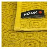 KOOK Keukenhanddoek Inka Geel 50 x 50 cm