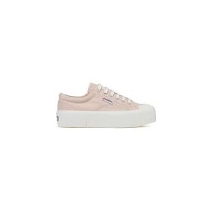 Superga Women 2631 Stripe Platform Pink Skin-Schoenmaat 40