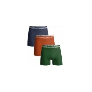 Boxershort Muchachomalo Boys Solid Green Orange Blue ( 3-Pack )-Maat 158 / 164