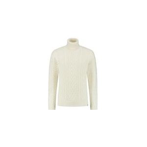 Trui Blue Loop Men Essential Cable Sweater White-M