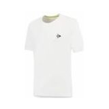 Tennisshirt Dunlop Boys Ap Club Crew Tee White-Maat 140
