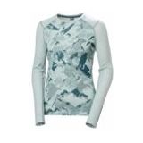 Helly Hansen - Lifa Merino Midweight Graphic Crew - Thermoshirt - Green Mist Mountain Camo A - 57% Merino Wol / 43% Polypropyleen