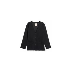 OAS - Net Cardigan - Nero - Vest - 100% Katoen - Ademend Materiaal