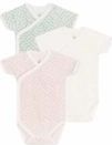 Petit Bateau - Rompertjes - Multi - Set van 3 - Korte Mouwen