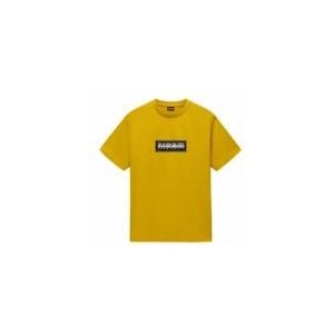 Napapijri - S-Box Logo SS - T-shirt - Goud - Katoen