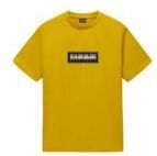 Napapijri - S-Box Logo SS - T-shirt - Goud - Katoen