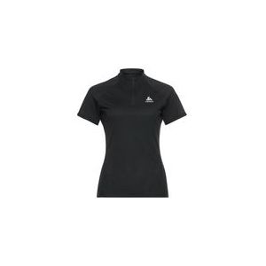 Sportshirt Odlo Women Crew Neck S/S 1/2 Zip Essential Black-L