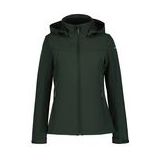 Jas Icepeak Women Brenham Softshell Jacket Dark Green-Maat 36