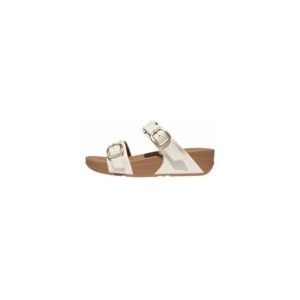 FitFlop Women Lulu Adjustable Slide Leather Urban White-Schoenmaat 37