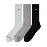 Socks New Balance Unisex Patch Logo Crew White Multi (3 Pack)-Schoenmaat 35 - 38