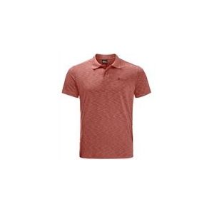 Polo Jack Wolfskin Men Travel Polo Barn Red-S