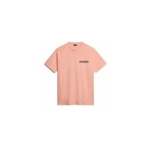 T-Shirt Napapijri Men S-Boyd Pink Salmon-XL