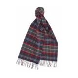 Sjaal Barbour Unisex Wool Cashmere Tartan Scarf Blue Granite