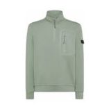 Peuterey - Kent - Trui - Verde Salvia - Regular Fit - Turtleneck met Half-zip