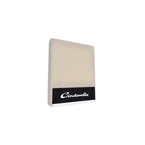 Cinderella Dubbel Jersey Hoeslaken - 2 persoons - Geschikt voor Boxspring - 180x200/210 cm - tot 25 cm  - Taupe