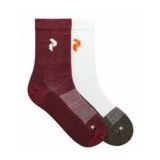 Sok Peak Performance Unisex Hiking Socks Offwhite Vertical Zenith (2-Pack)-Schoenmaat 39 - 42