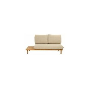 Loungebank Applebee Sling Sofa 175 Right Teak Natural Ecru