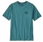 T-Shirt Patagonia Men Aquatic Action Organic Shellfish Society: Wetland Blue-S