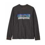 Patagonia - L/S P-6 Logo - T-Shirt - Ink Black - 100% Organisch Katoen