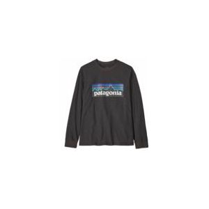 Patagonia - L/S P-6 Logo - T-Shirt - Ink Black - 100% Organisch Katoen