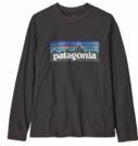 Patagonia - L/S P-6 Logo - T-Shirt - Ink Black - 100% Organisch Katoen