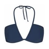 Barts - Solid Plunge Halter Bikinitop - Blauw