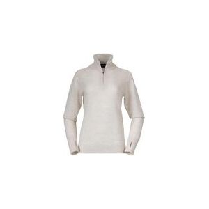 Trui Bergans Women Ulriken Light Merino Jumper Vanilla White-M