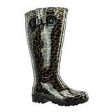 Regenlaars Wide Wellies Leopard Bruin Kuitmaat XXL-Schoenmaat 39