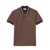 Lacoste - Monogram Polo - Bruin - Heren - Katoen