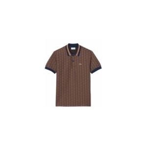 Lacoste - Monogram Polo - Bruin - Heren - Katoen