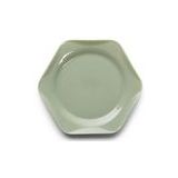 Taartbord Essenza Sculpture Cake plate Stone Green 17 cm (Set van 4)