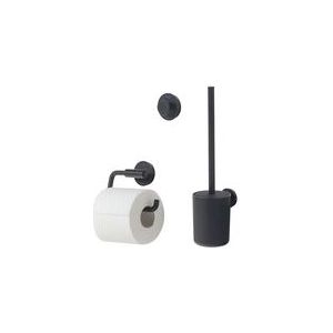 Tiger Urban Toiletaccessoireset - Toiletborstel met houder - Toiletrolhouder zonder klep - Handdoekhaak – Zwart