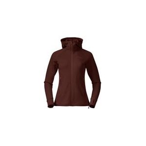 Vest Bergans Women Ulstein Wool Hood Amarone Red-XL