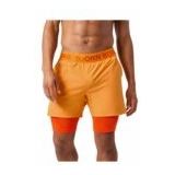 Björn Borg - Borg 2 In 1 Shorts - Sportbroek - Sun Orange