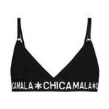 Sport BH Chicamala Girls Triangle Top Solid Black-Maat 122 / 128