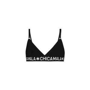 Sport BH Chicamala Girls Triangle Top Solid Black-Maat 134 / 140