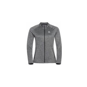 Longsleeve Odlo Women Mid Layer Full Zip Tencia Dark Grey Melange