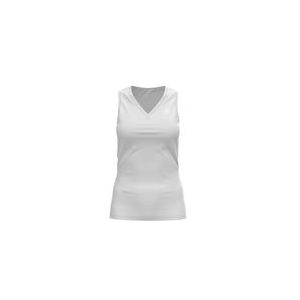 Ondershirt Odlo Women BL Top V-Neck Singlet Active F-Dry Light White-XL